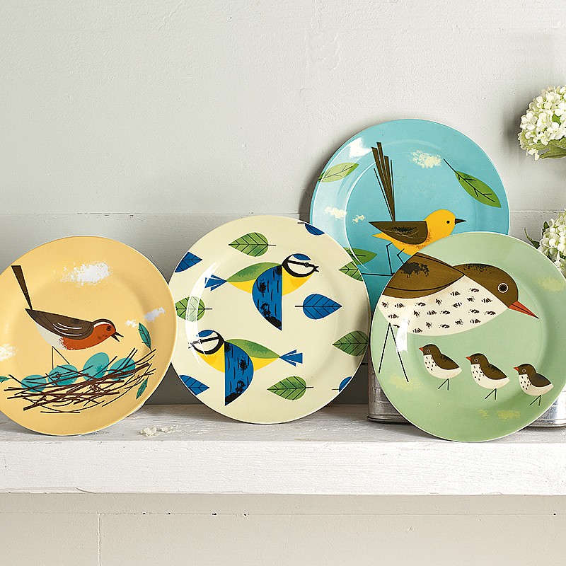 Porcelain Bird Plates Culture Vulture Direct