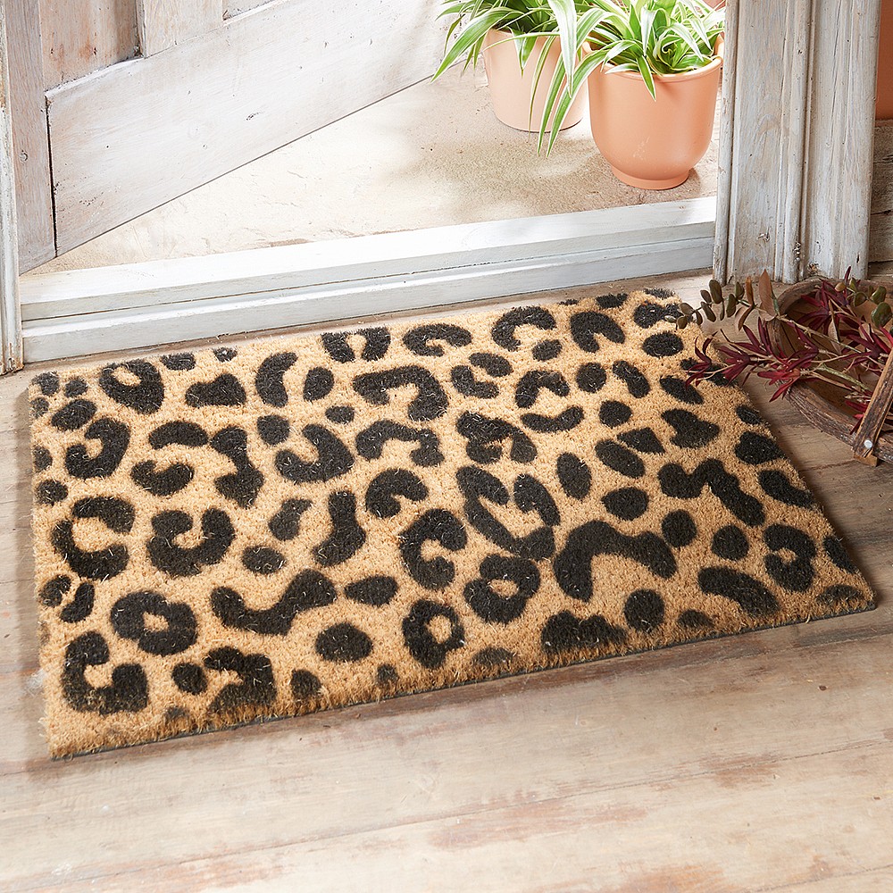 Coir Leopard Print Doormat Rugs Runners Culture Vulture