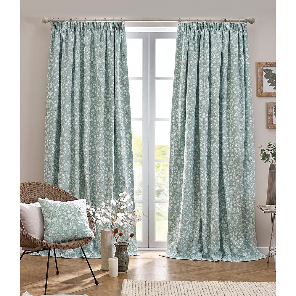 Pair Alpine Floral Curtains Textile Soft Furnishings Culture Vulture