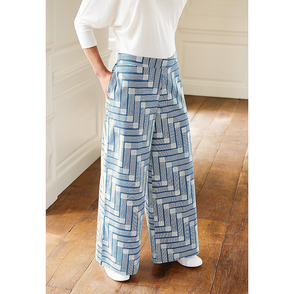 Shimla Cotton Trousers | Geometric 