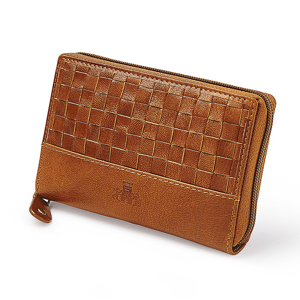 Jaguar men's dark brown embossed leather purse with zip · Men's fashion ·  El Corte Inglés