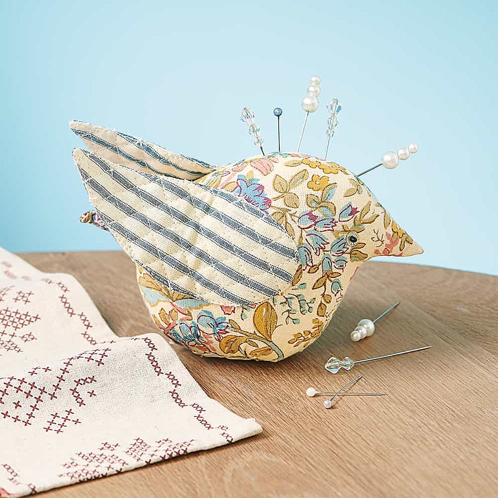 Patchwork Bird Pincushion