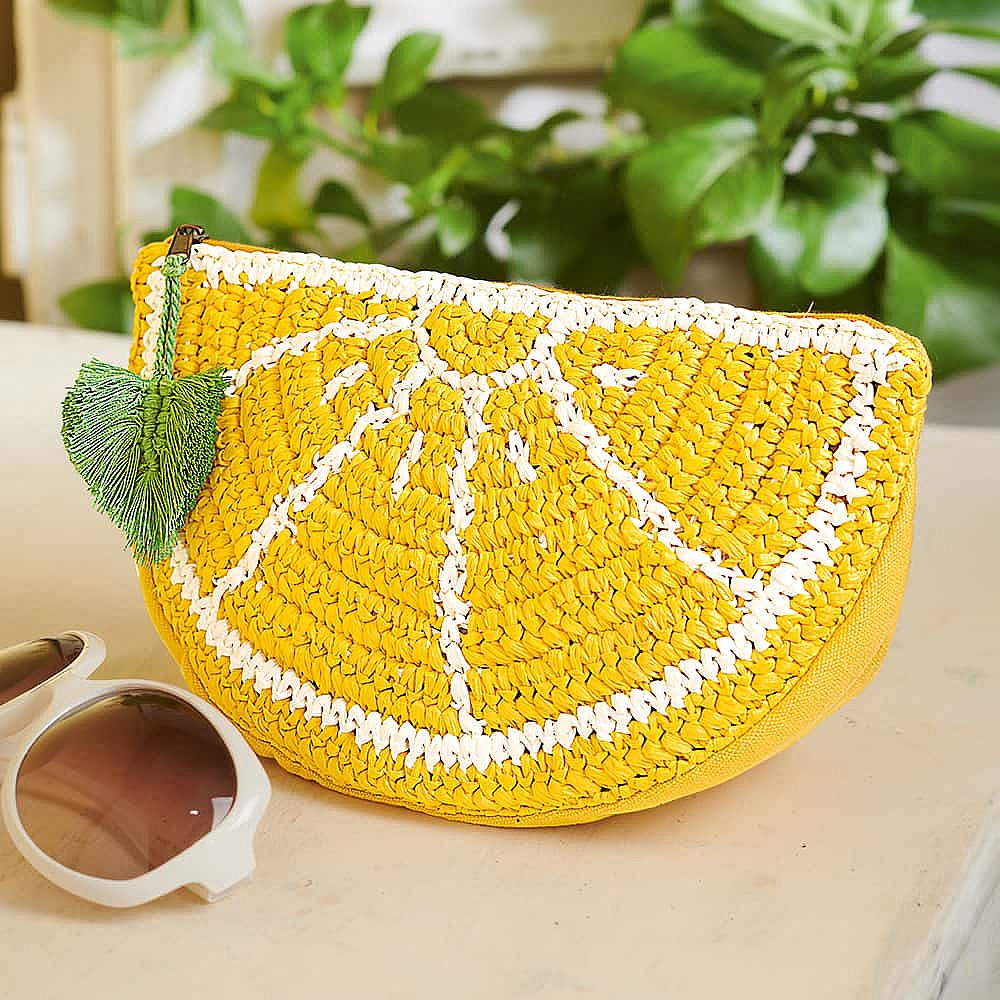 Lemon Clutch Purse