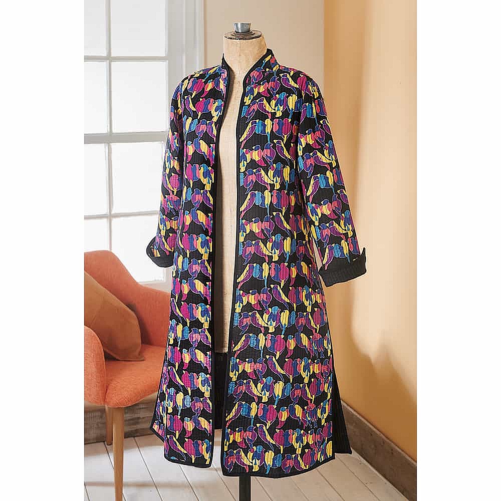 Bird Silhouette Longline Jacket