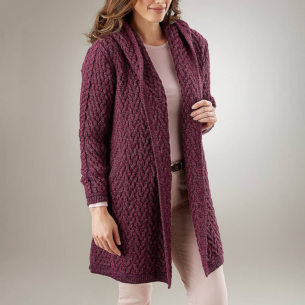 Long purple sweater hotsell