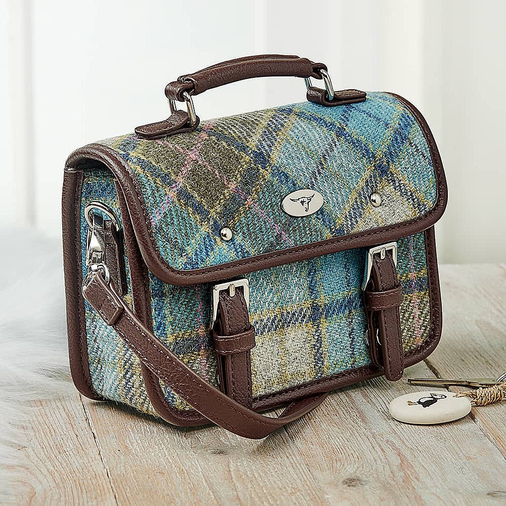 Harris tweed briefcase sales
