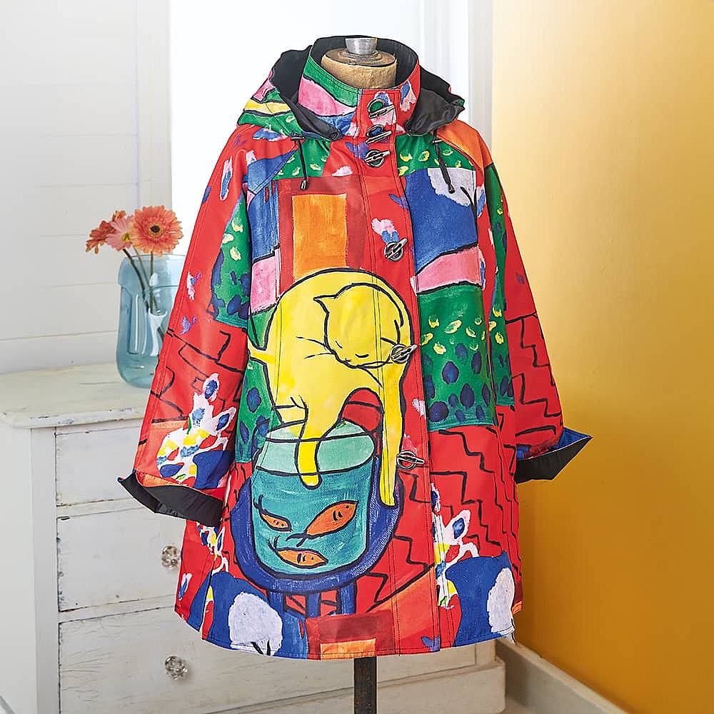 The Cat with Red Fishes' Matisse Modernist Reversible Jacket