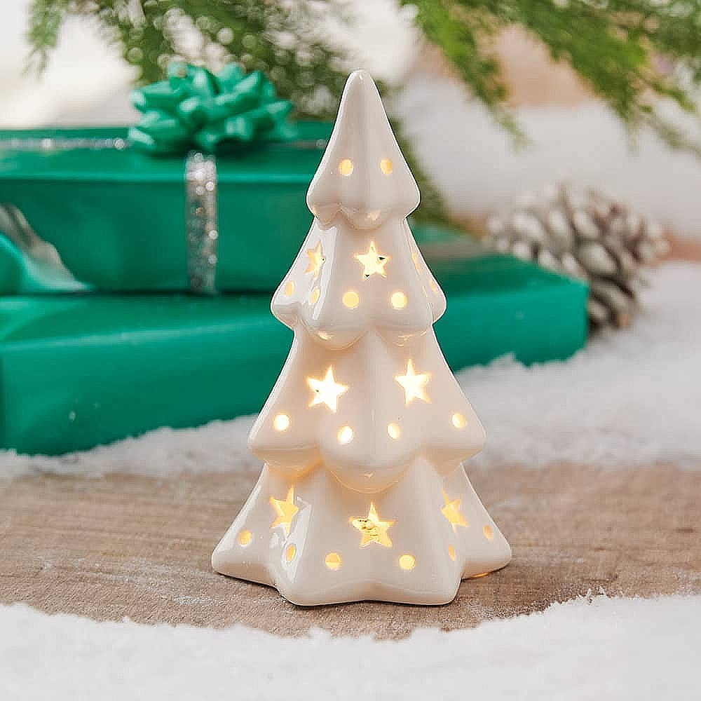 Zermatt Large LED Lit Pierced Porcelain Tree | Culture Vulture