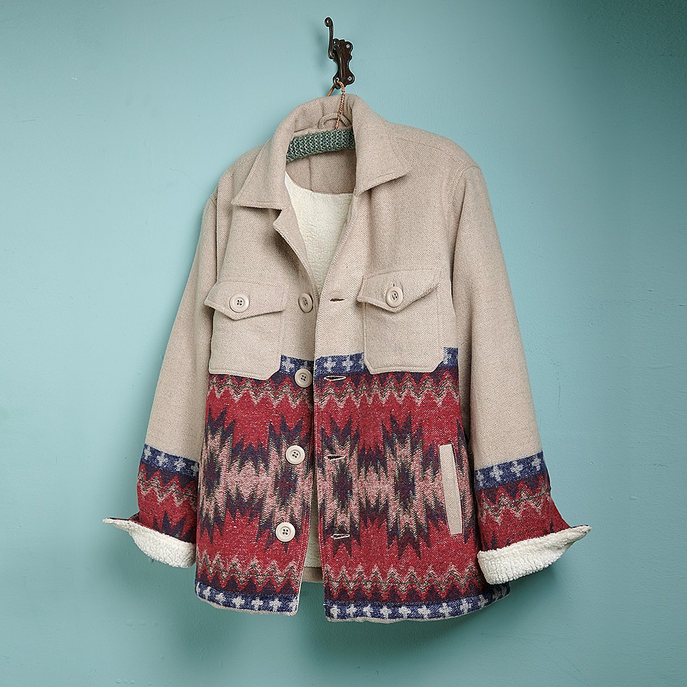 Image of Ikat Mens Shearling Jacket