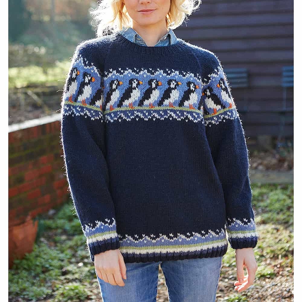 Hand-Knitted Puffin Jumper | Culture Vulture