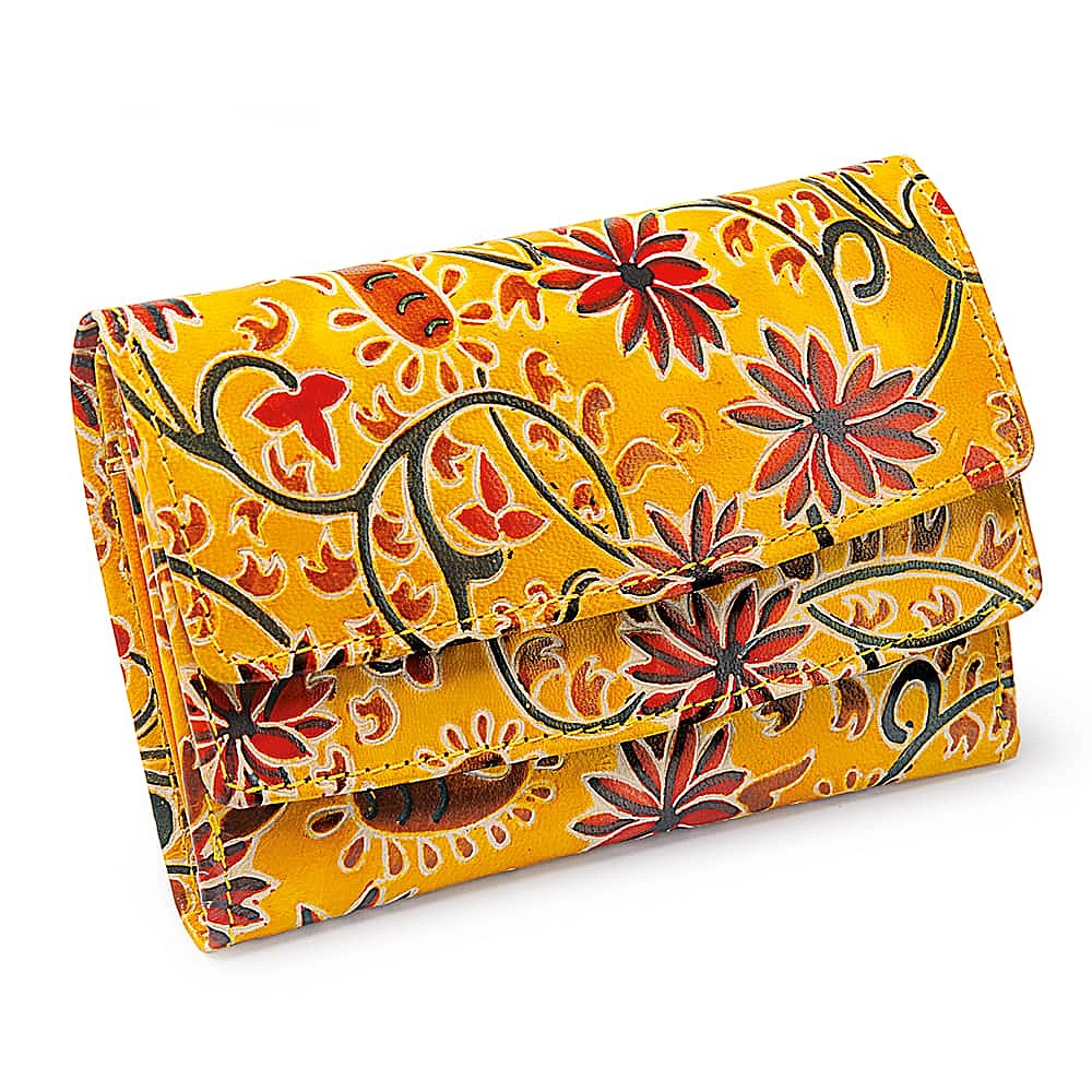 Bhavani Embossed Leather Wallet Culture Vulture