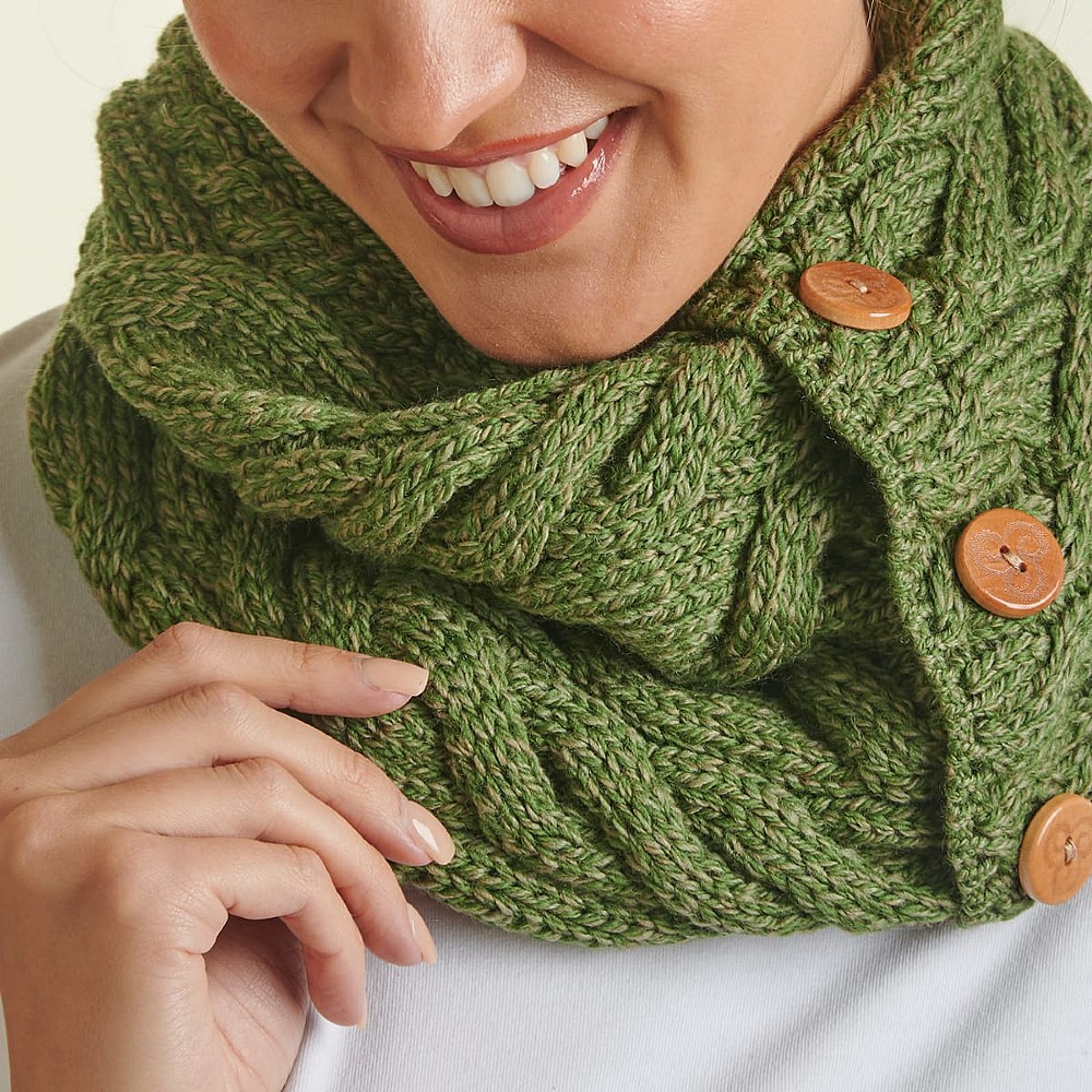 Green Rodel Merino Wool Snood | Culture Vulture