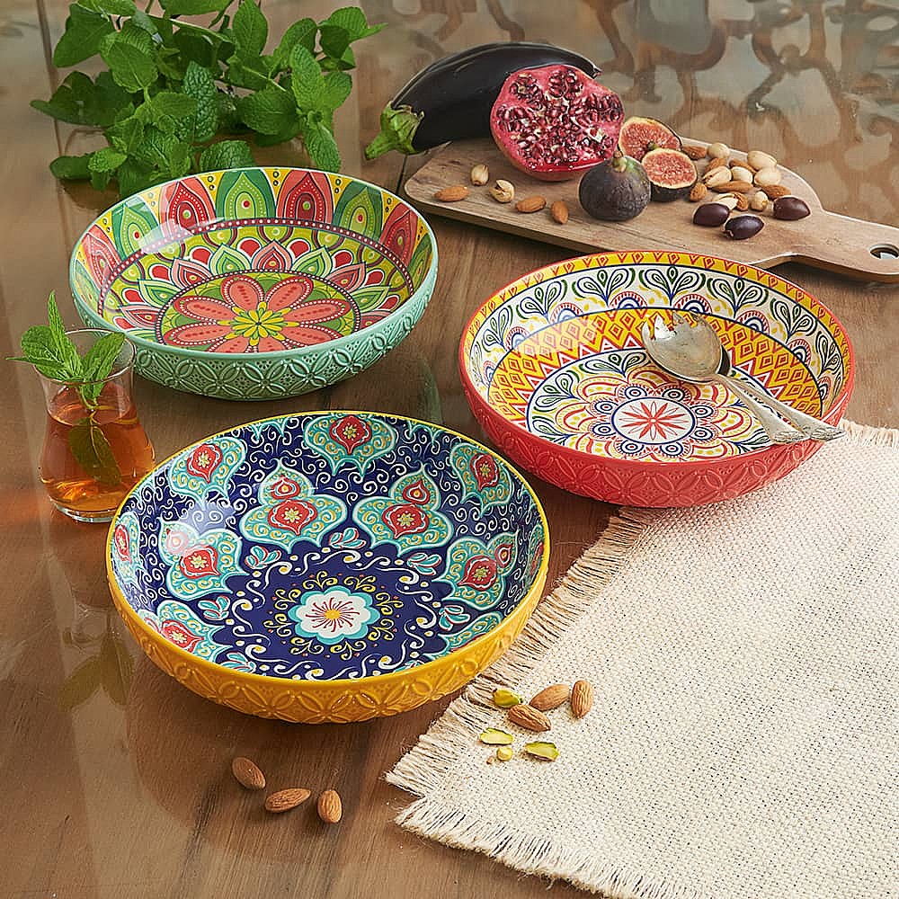 3 Moroccan Flat Bowls Culture Vulture