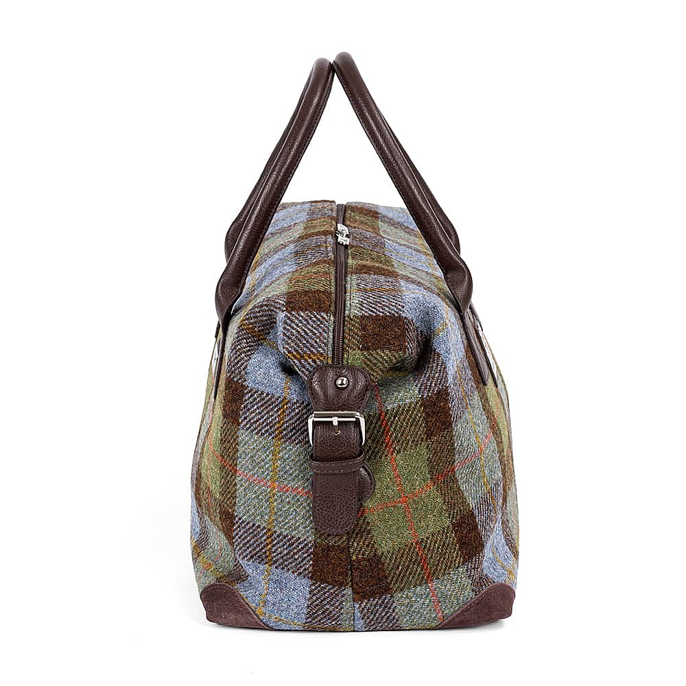 Tartan Barbour Wax Cotton Travel Explorer Bag Tartan Barbour