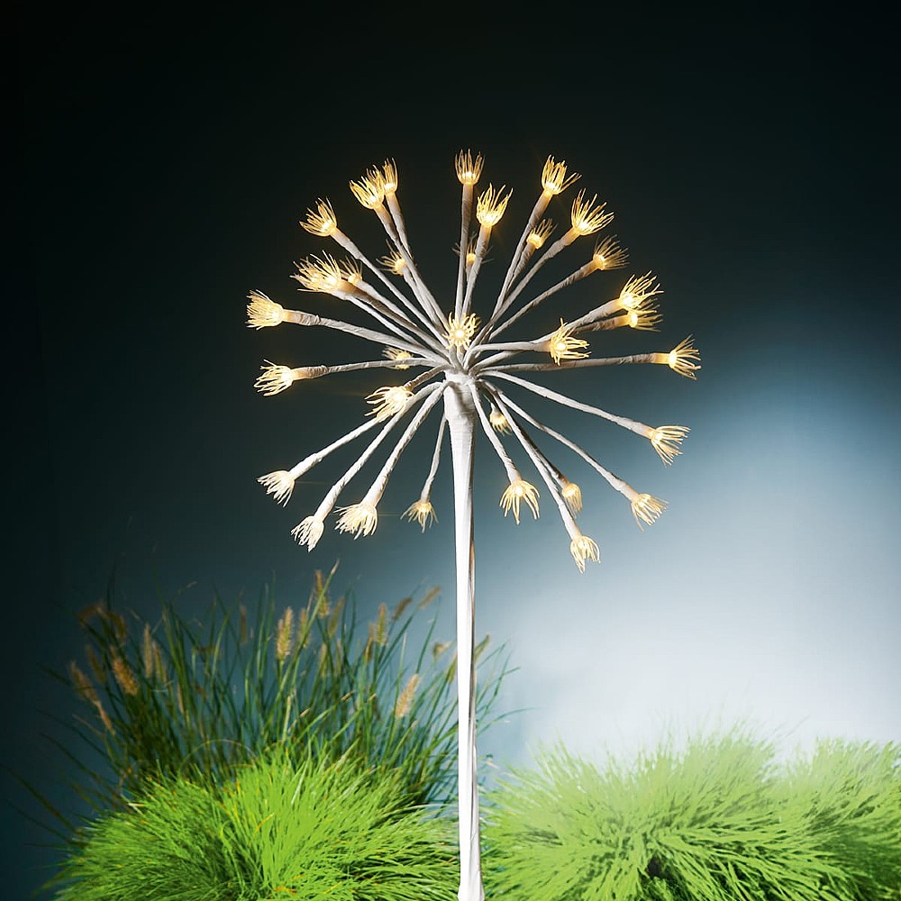White Fennel White LED Solar Garden Stake | Culture Vulture